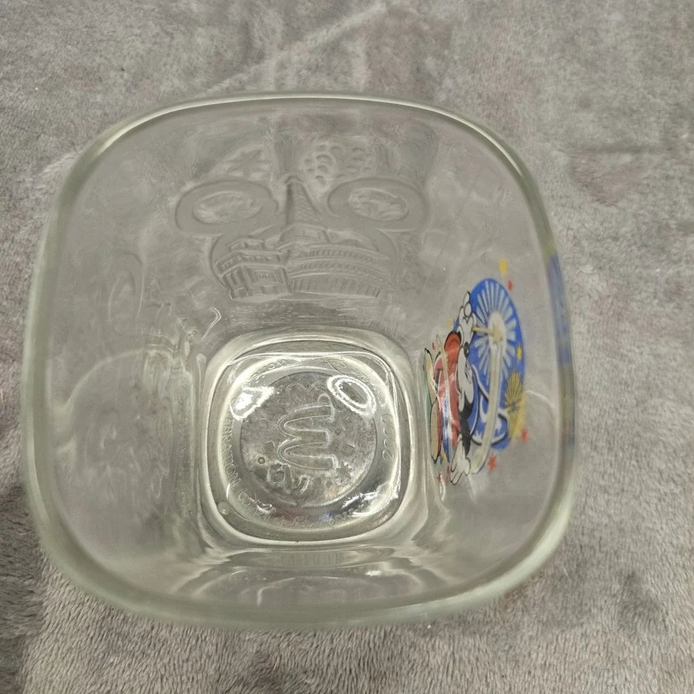 Disney World Millennium Celebration 2000 McDonald's Glass Sorcerer Mickey Epcot